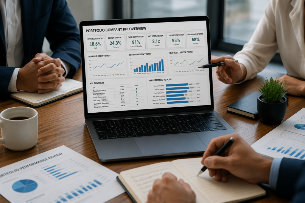 Private Equity Portfolio Company KPIs: 8 Critical Metrics That Expose Performance Risk Private equity portfolio company KPIs performance dashboard